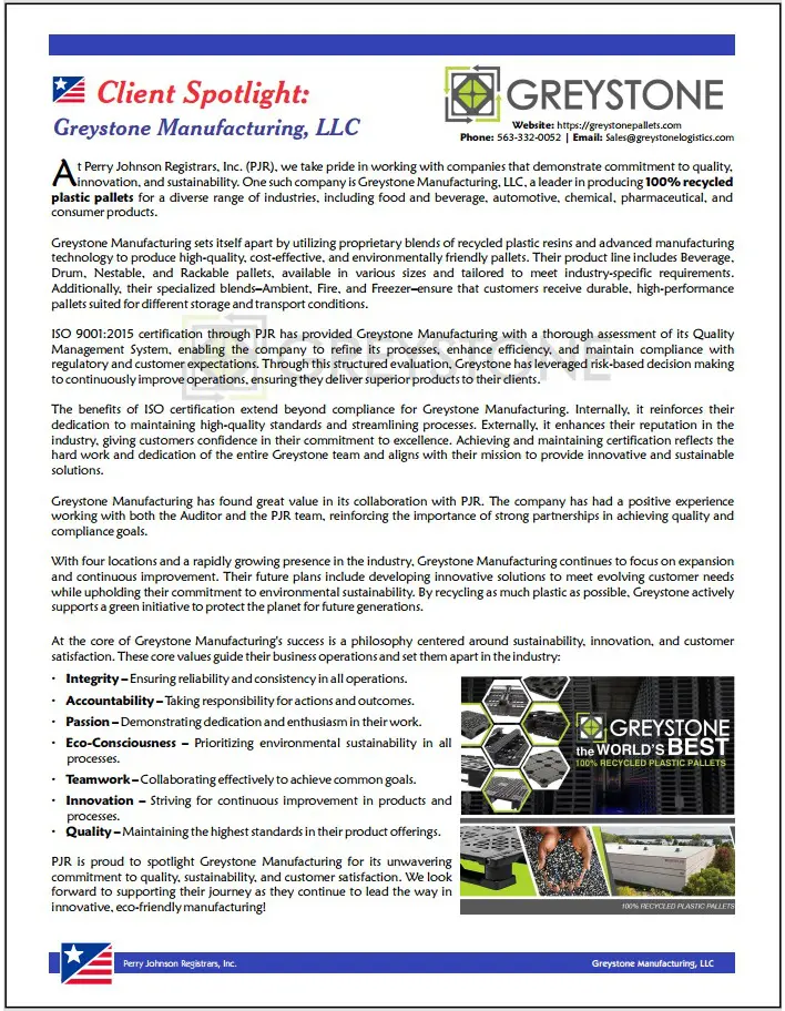 ISO Certification Spotlight